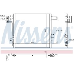Condenseur de Clim Pour Jeep Wrangler III 55056631AA 55056635AA K55056635AA