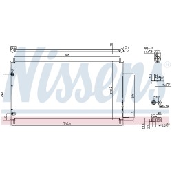 Condenseur de Clim Pour Honda Civic IX 80110TV0E01 80110TV1E01