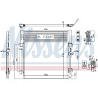 Condenseur de Clim Pour Dodge Nitro Van Jeep Cherokee