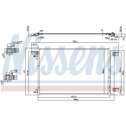 Condenseur de Clim Pour Peugeot 308 RCZ Citroën DS4