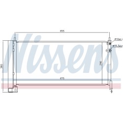 Condenseur de Clim Pour Toyota Auris 88450-02430