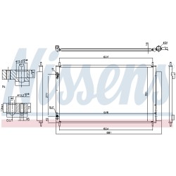 Condenseur de Clim Pour Toyota Yaris 884600D220 8846052170