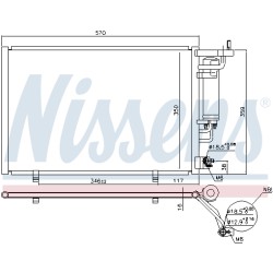 Condenseur de Clim Pour Ford B-Max Fiesta VI 1751976 1818909 AV1119710FA