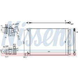 Condenseur de Clim Pour MERCEDES AMG GT Classe C T-Model E S V CLS GLC