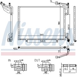 Condenseur de Clim Pour Ford Ecosport C1B119710FC C1B119710FD