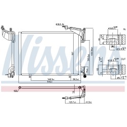 Condenseur de Clim Pour Ford B-Max Fiesta VI Tourneo Transit 1856010 C1B119710DA