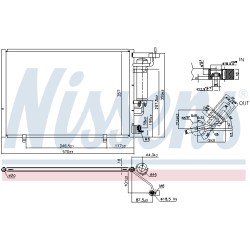 Condenseur de Clim Pour Ford B-Max Fiesta VI KA Tourneo Transit 1834039
