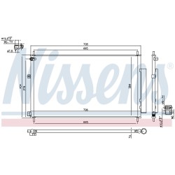 Condenseur de Clim Pour Honda CR-V III IV 80110T1GG01 80110T1GG02