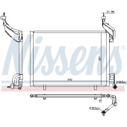 Condenseur de Clim Pour Ford B-Max Fiesta VI Tourneo Transit 1856009 AV1119710GA