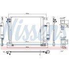 Condenseur de Clim Pour Nissan Juke Van Pulsar 92100BA61A 92100BA61B