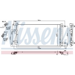Condenseur de Clim Pour Opel Chevrolet Vauxhall 20874703 42458588 4818691