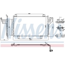 Condenseur de Clim Pour Mazda 3 - 6 6/Break BJS861480 GHR161480 GHR161480A