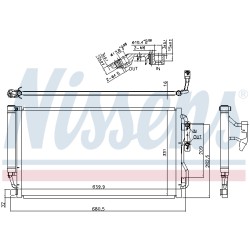 Condenseur de Clim Pour BMW F31 Série 1 F20 F21 2 F22, F87 3 F30, F80 6804721