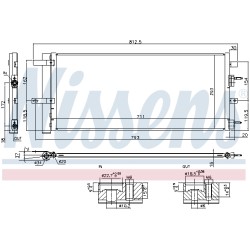 Condenseur de Clim Pour Ford Galaxy Mondeo V S-Max Ford USA Edge