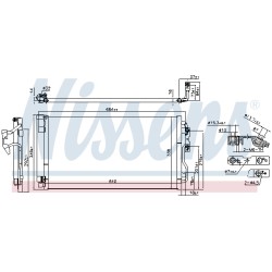Condenseur de Clim Pour BMW Série 3 F30, F80 F31 F34 4 F32, F82 64506804723