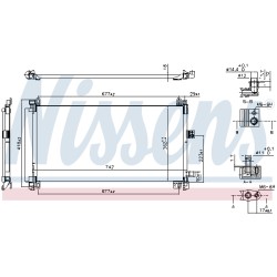 Condenseur de Clim Pour Peugeot 407 508 I Citroën C5 III C6