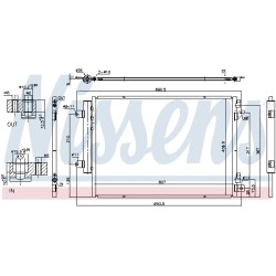 Condenseur de Clim Pour Suzuki S-Cross SX4 Vitara 9531062M10