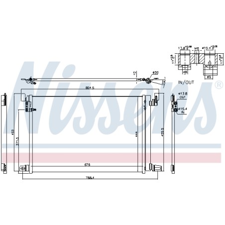 Condenseur de Clim Pour VW Touareg Audi A6 A7 A8 Q7 Q8