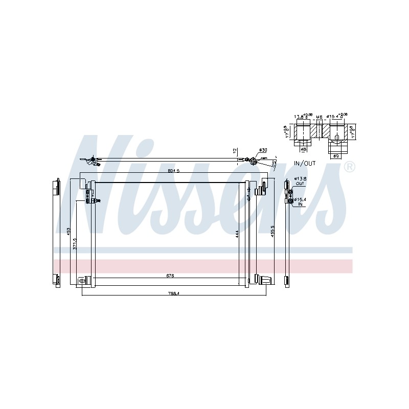 Condenseur de Clim Pour VW Touareg Audi A6 A7 A8 Q7 Q8
