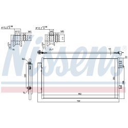 Condenseur de Clim Pour Fiat Alfa Romeo Jeep Renegade SUV Van 51938531 51966751
