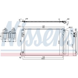 Condenseur de Clim Pour Fiat 500 C 51953633