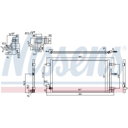 Condenseur de Clim Pour Audi A4 8E0.260.403K 8E0260401K 8E0260403AA