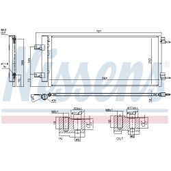 Condenseur de Clim Pour Opel Astra K Vauxhall Astra MK VII (K) 13475956 39011385