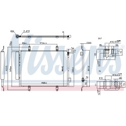 Condenseur de Clim Pour Suzuki Celerio 9531084M00 9531084M10