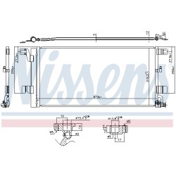 Condenseur de Clim Pour Audi A4 A5 A6 A7 8W0816411L 8W0816411Q 8W0816411R