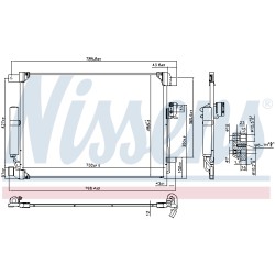 Condenseur de Clim Pour Renault Alaskan Nissan Navara NP300 Pick-up