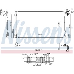 Condenseur de Clim Pour VW Sharan Seat Alhambra 7N0816411 7N0820411D 7N0820411E