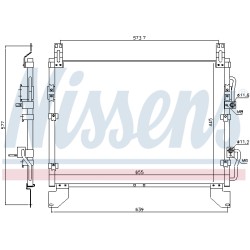 Condenseur de Clim Pour Ssangyong Rexton/Rexton II Van 6840008400