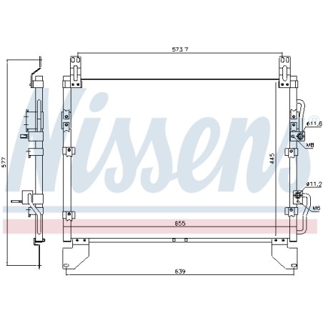Condenseur de Clim Pour Ssangyong Rexton/Rexton II Van 6840008400