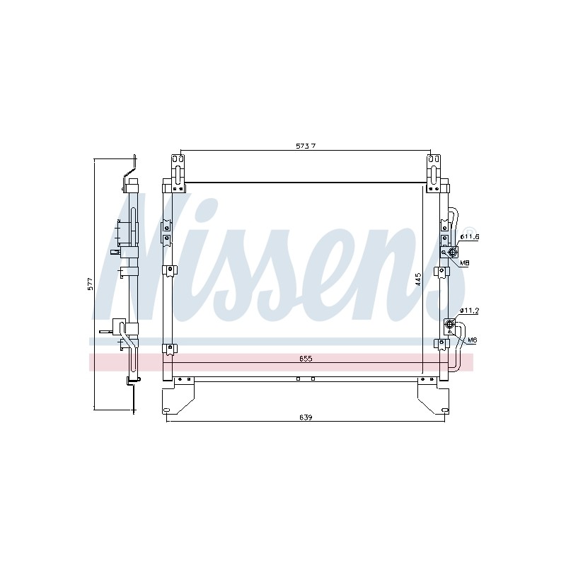 Condenseur de Clim Pour Ssangyong Rexton/Rexton II Van 6840008400