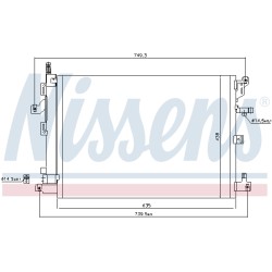 Condenseur de Clim Pour Volvo XC90 I Van 30648955 30781280 31369510