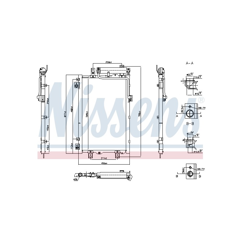 Condenseur de Clim Pour Hyundai Kona Kona/SUV Kia Niro
