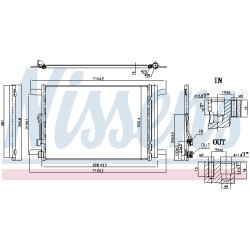 Condenseur de Clim Pour Audi A3 Q2 Q3 TT 5Q0816411AS