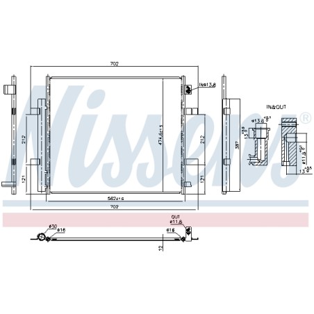 Condenseur de Clim Pour VW ID.3 ID.4 ID.5 ID.7 Audi Skoda Cupra 1EA816411A