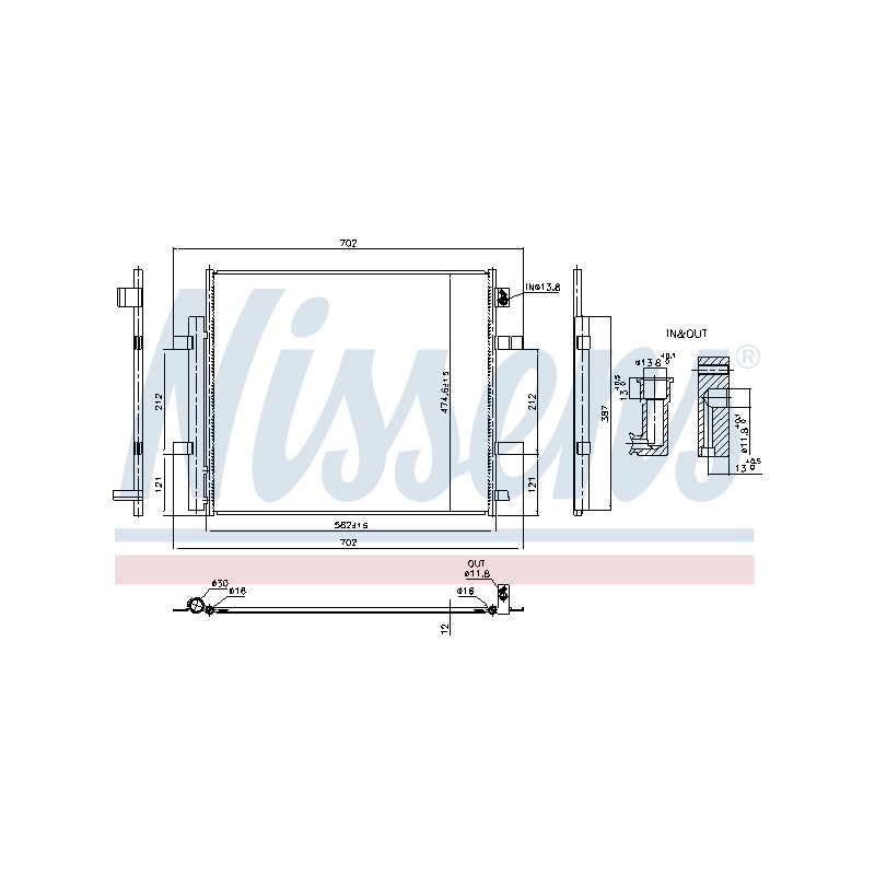 Condenseur de Clim Pour VW ID.3 ID.4 ID.5 ID.7 Audi Skoda Cupra 1EA816411A