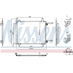 Condenseur de Clim Pour Peugeot 208 II Opel Corsa F Vauxhall 9825359280
