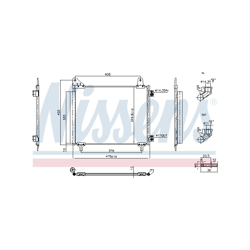Condenseur de Clim Pour Peugeot 208 II Opel Corsa F Vauxhall 9825359280