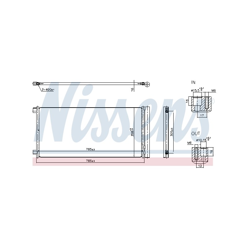 Condenseur de Clim Pour Renault Fiat Nissan 921006188R 6000620782 2765000Q3G