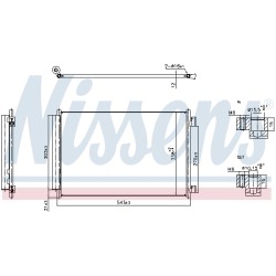 Condenseur de Clim Pour Fiat 500 C Panda Lancia Ypsilon