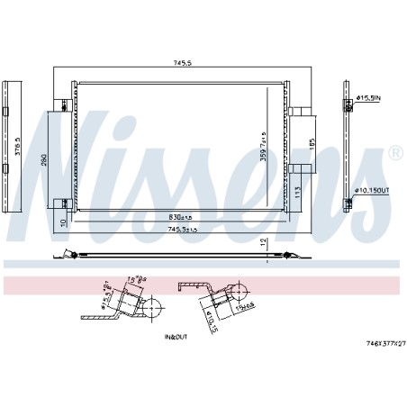 Condenseur de Clim Pour Renault Kangoo 921001397R