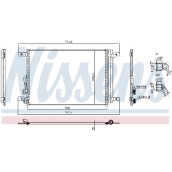 Condenseur de Clim Pour VW Arteon Golf Alltrack VIII Audi A3