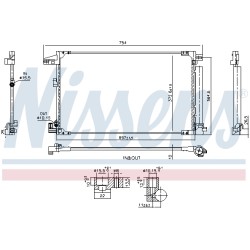 Condenseur de Clim Pour Toyota Yaris Mazda 2 884A0K0020 1M0066991