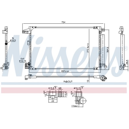 Condenseur de Clim Pour Toyota Yaris Mazda 2 884A0K0020 1M0066991