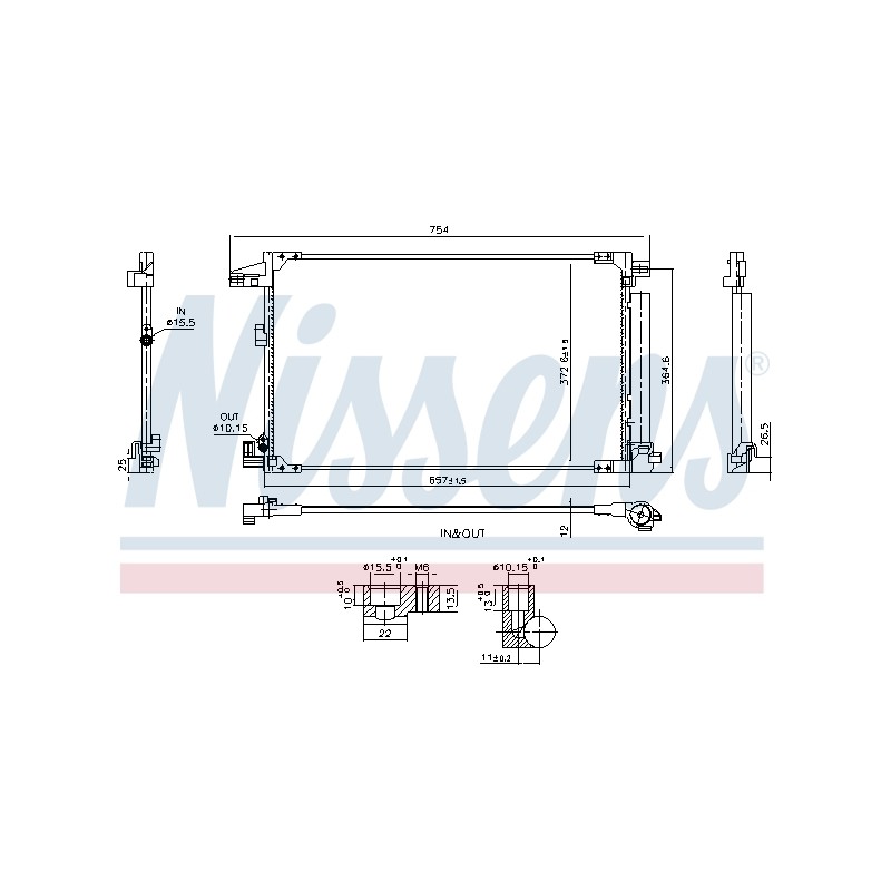 Condenseur de Clim Pour Toyota Yaris Mazda 2 884A0K0020 1M0066991