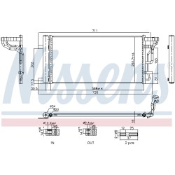 Condenseur de Clim Pour Hyundai i30 Fastback Kia Ceed Proceed Xceed