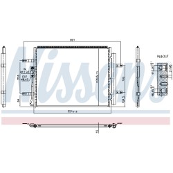 Condenseur de Clim Pour Hyundai Kona Kona/SUV 97606CM000